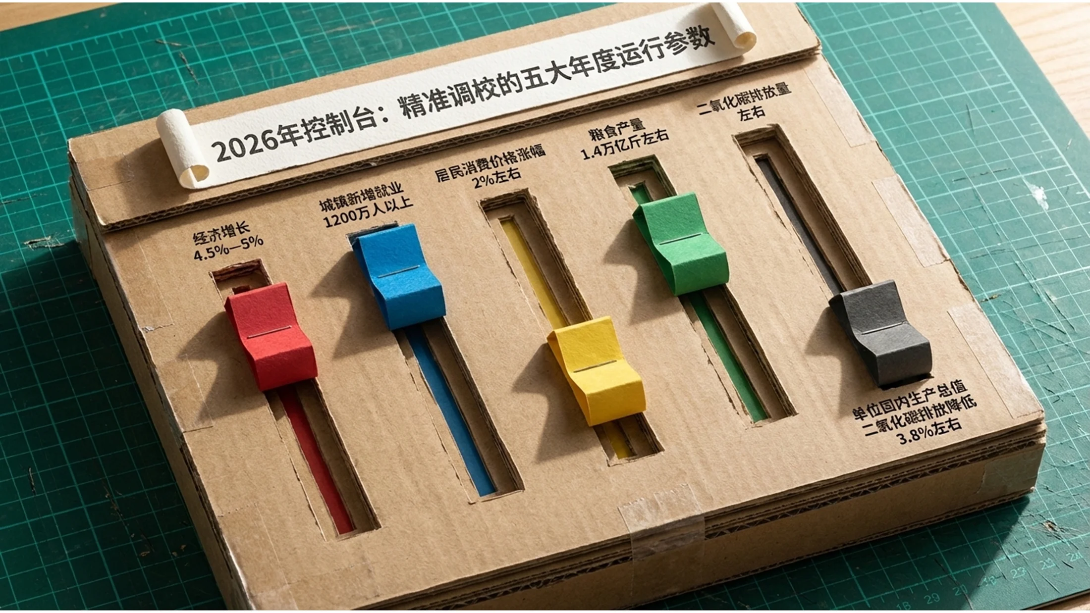 纸箱剪贴画定格动画风格政府工作报告PPT - 预览图5