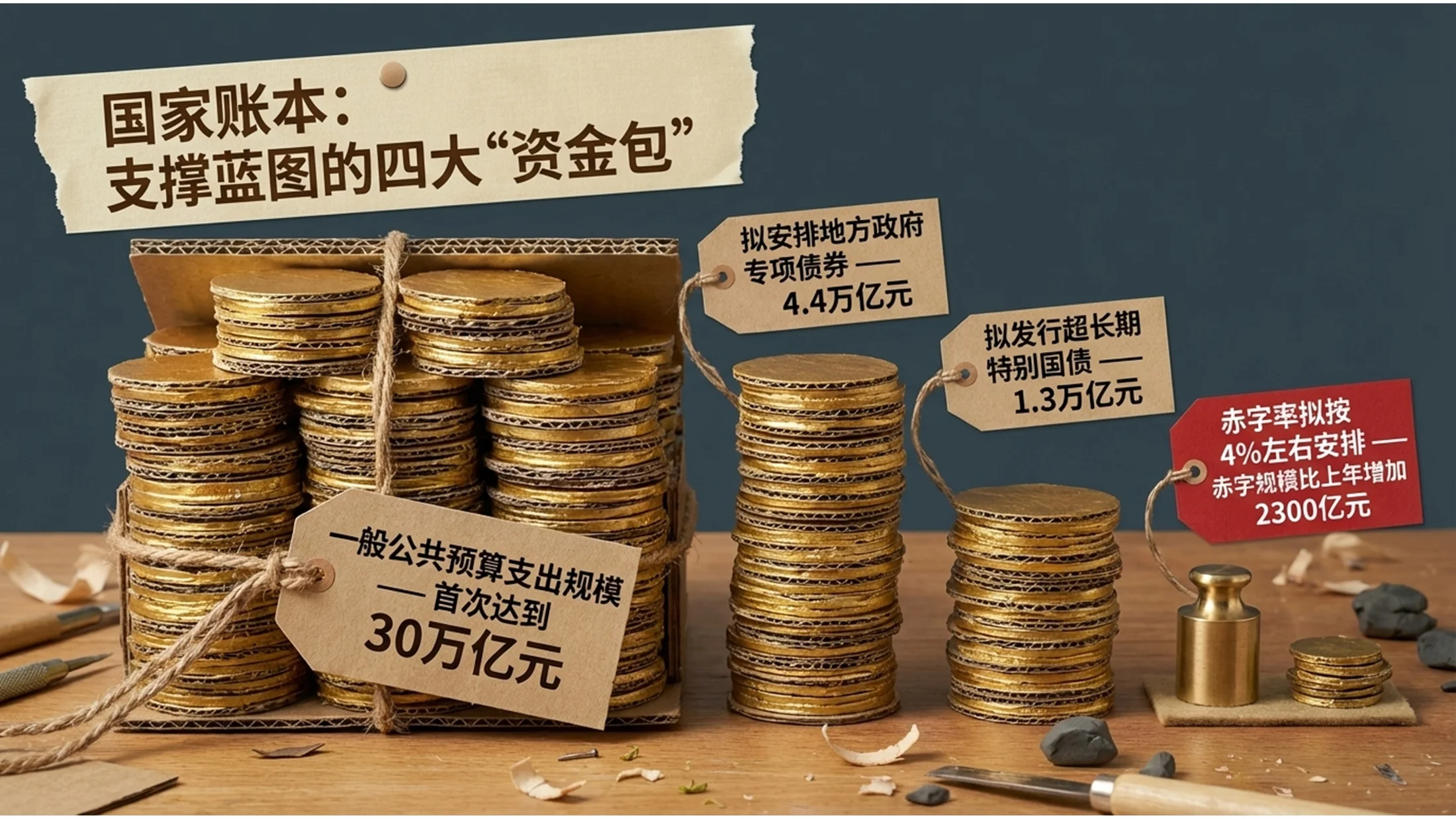 纸箱剪贴画定格动画风格政府工作报告PPT - 预览图6