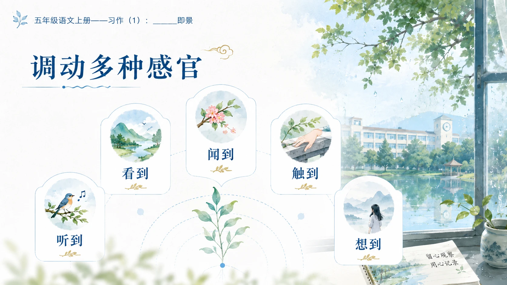 小学六年制统编教材系列课件——五年级语文上册：_____即景（1） - 预览图8