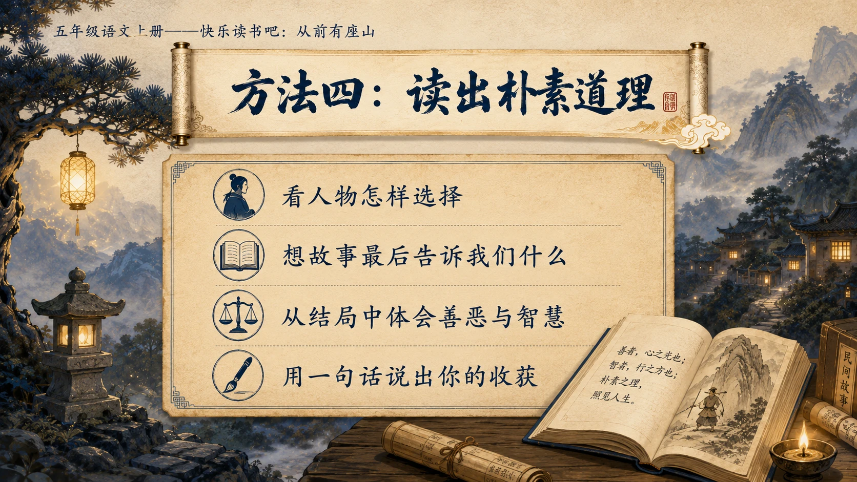 小学六年制统编教材系列课件——五年级语文上册：从前有座山 - 预览图10