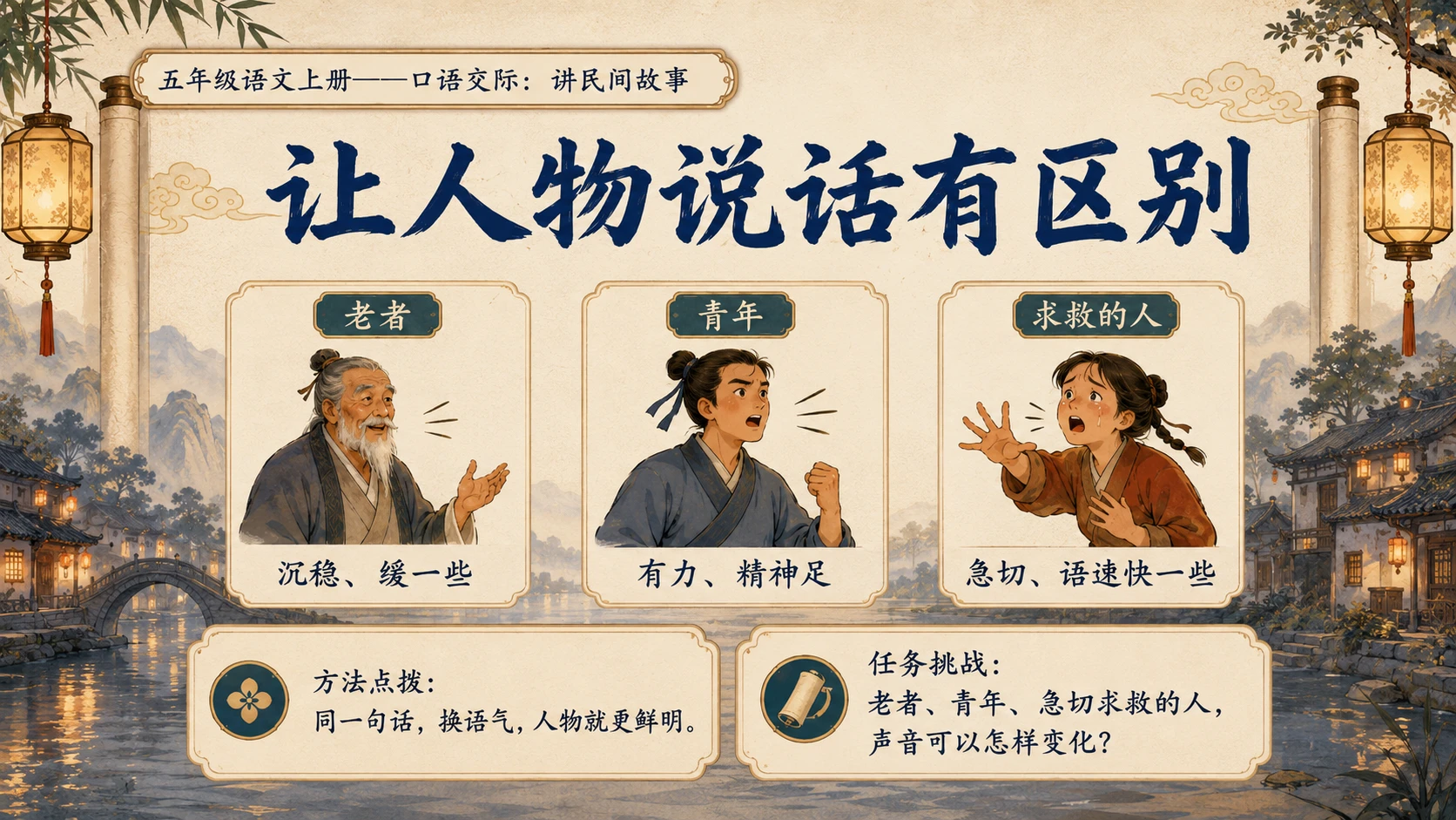 小学六年制统编教材系列课件——五年级语文上册：讲民间故事 - 预览图6