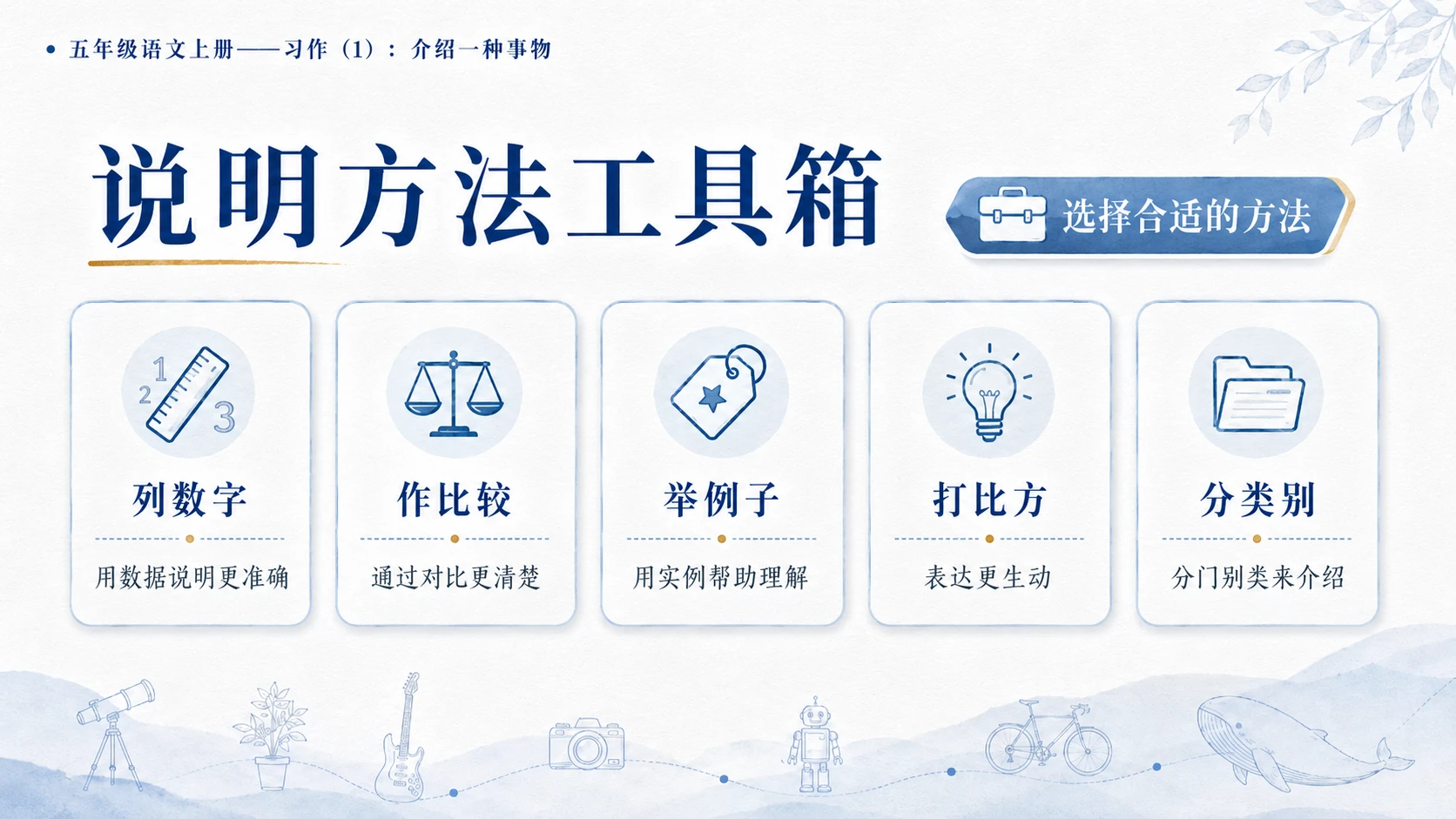 小学六年制统编教材系列课件——五年级语文上册：介绍一种事物（1） - 预览图10