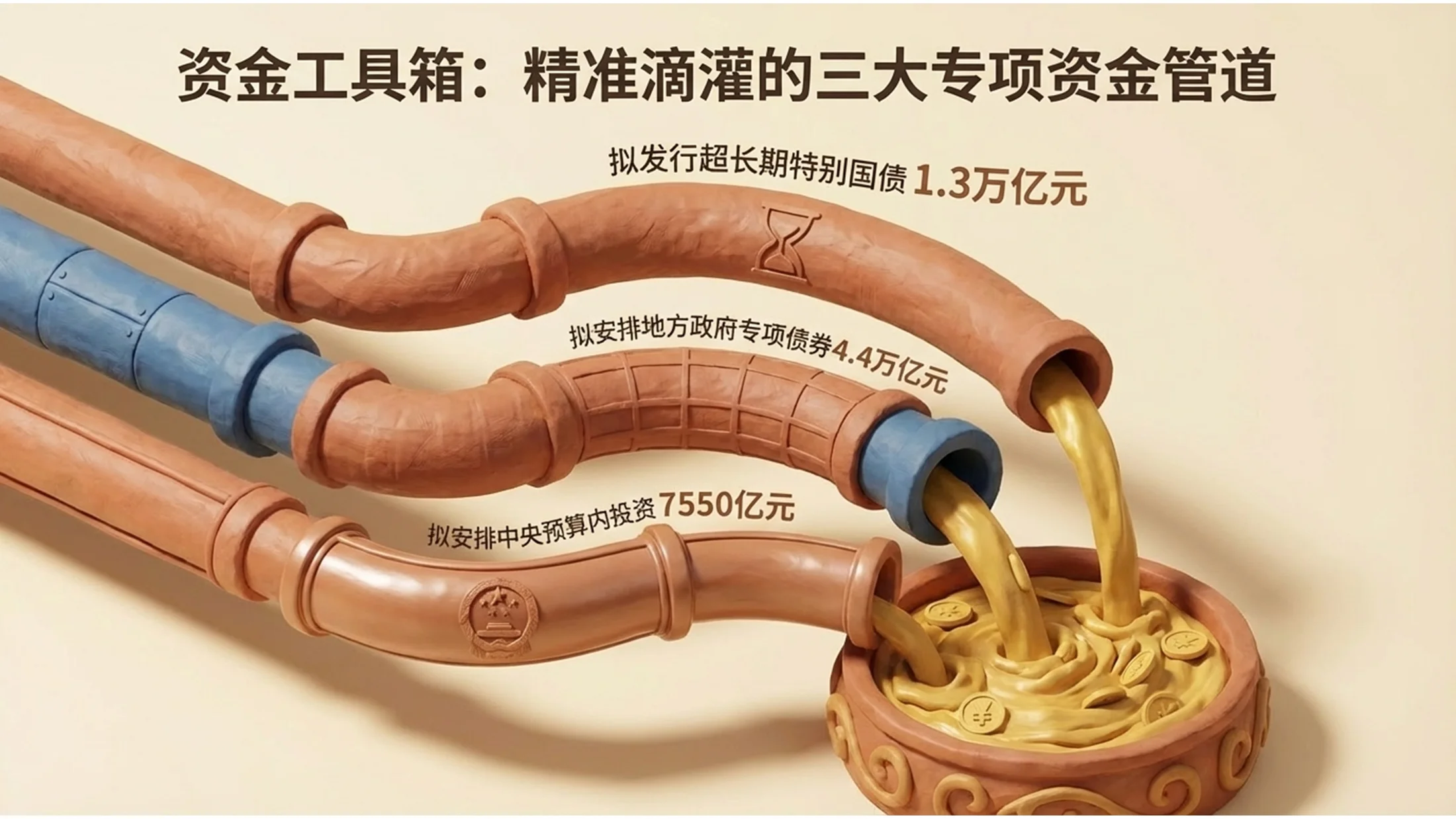 3D黏土动画风格政府工作报告PPT - 预览图5