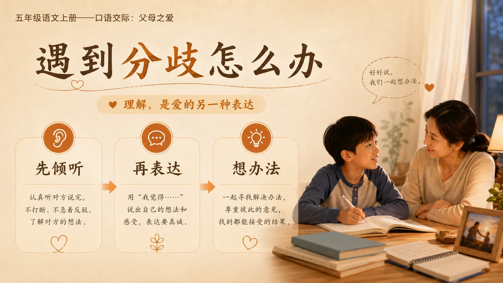 小学六年制统编教材系列课件——五年级语文上册：口语交际：父母之爱 - 预览图14