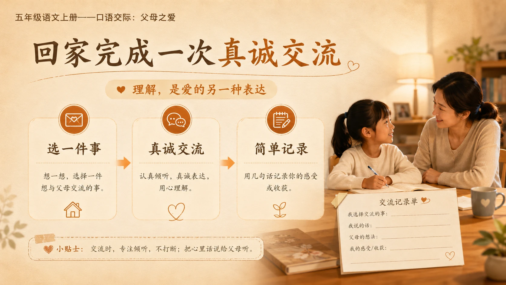 小学六年制统编教材系列课件——五年级语文上册：口语交际：父母之爱 - 预览图17