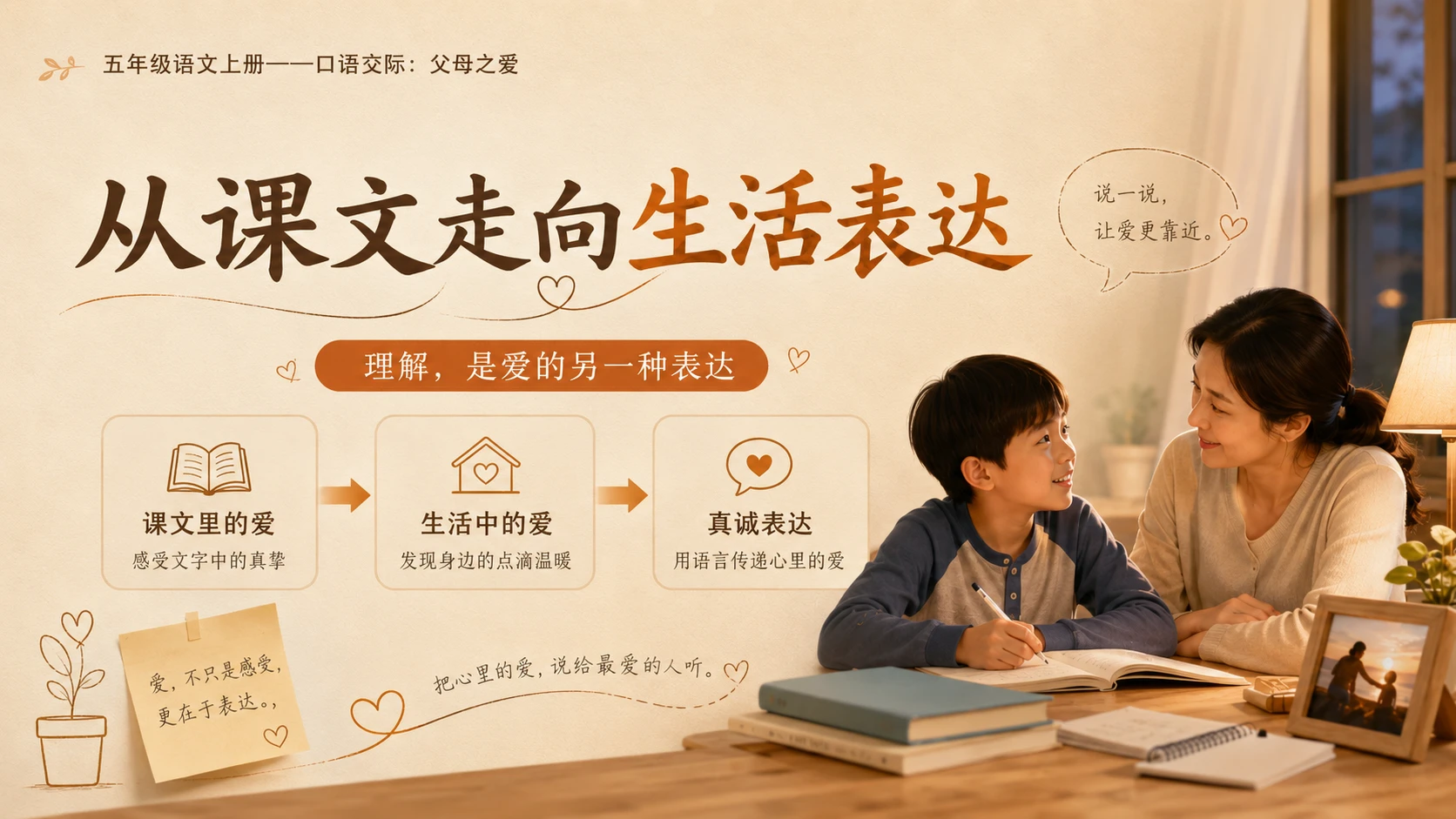 小学六年制统编教材系列课件——五年级语文上册：口语交际：父母之爱 - 预览图4