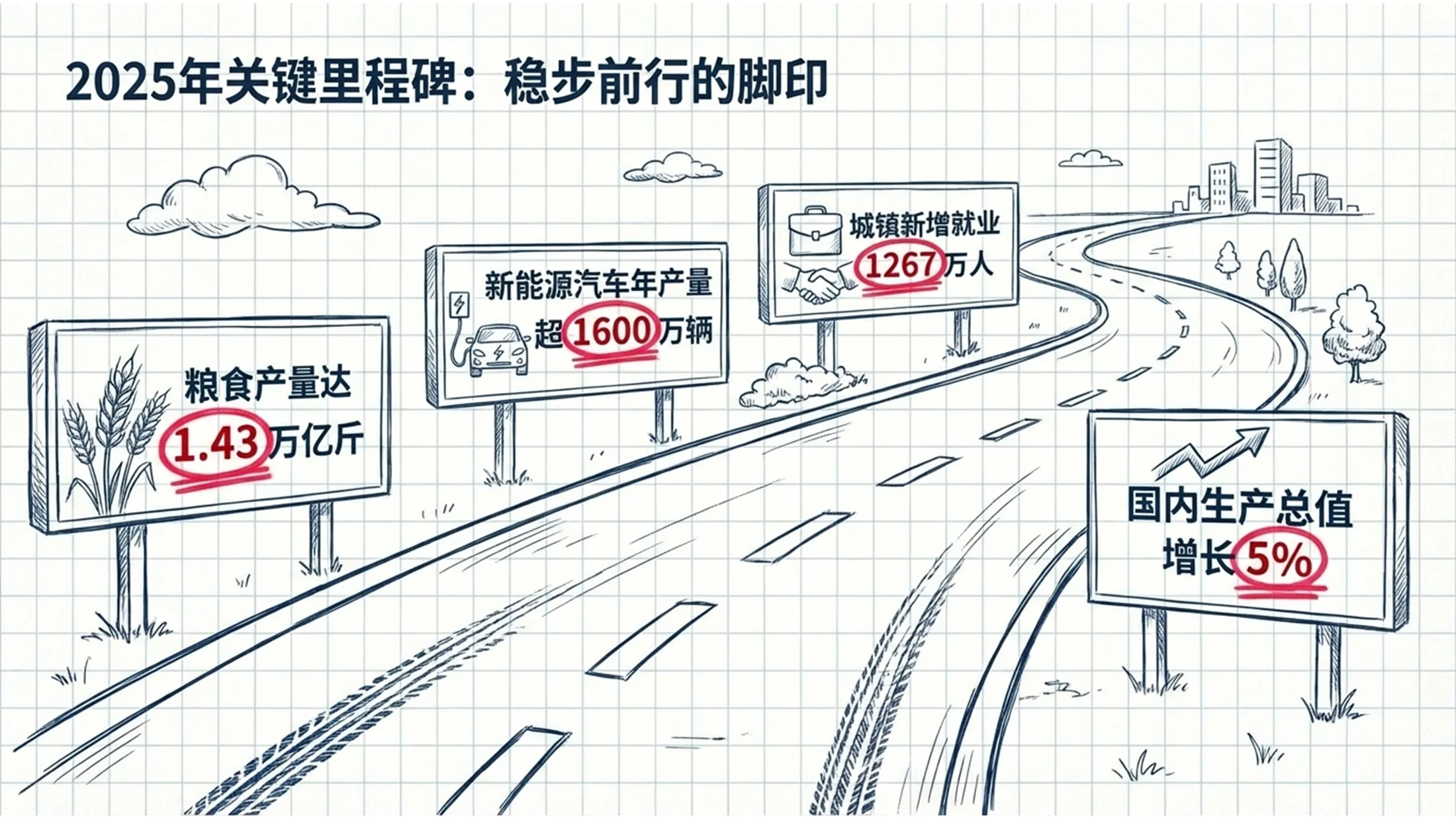 铅笔手绘动画风格政府工作报告PPT - 预览图3