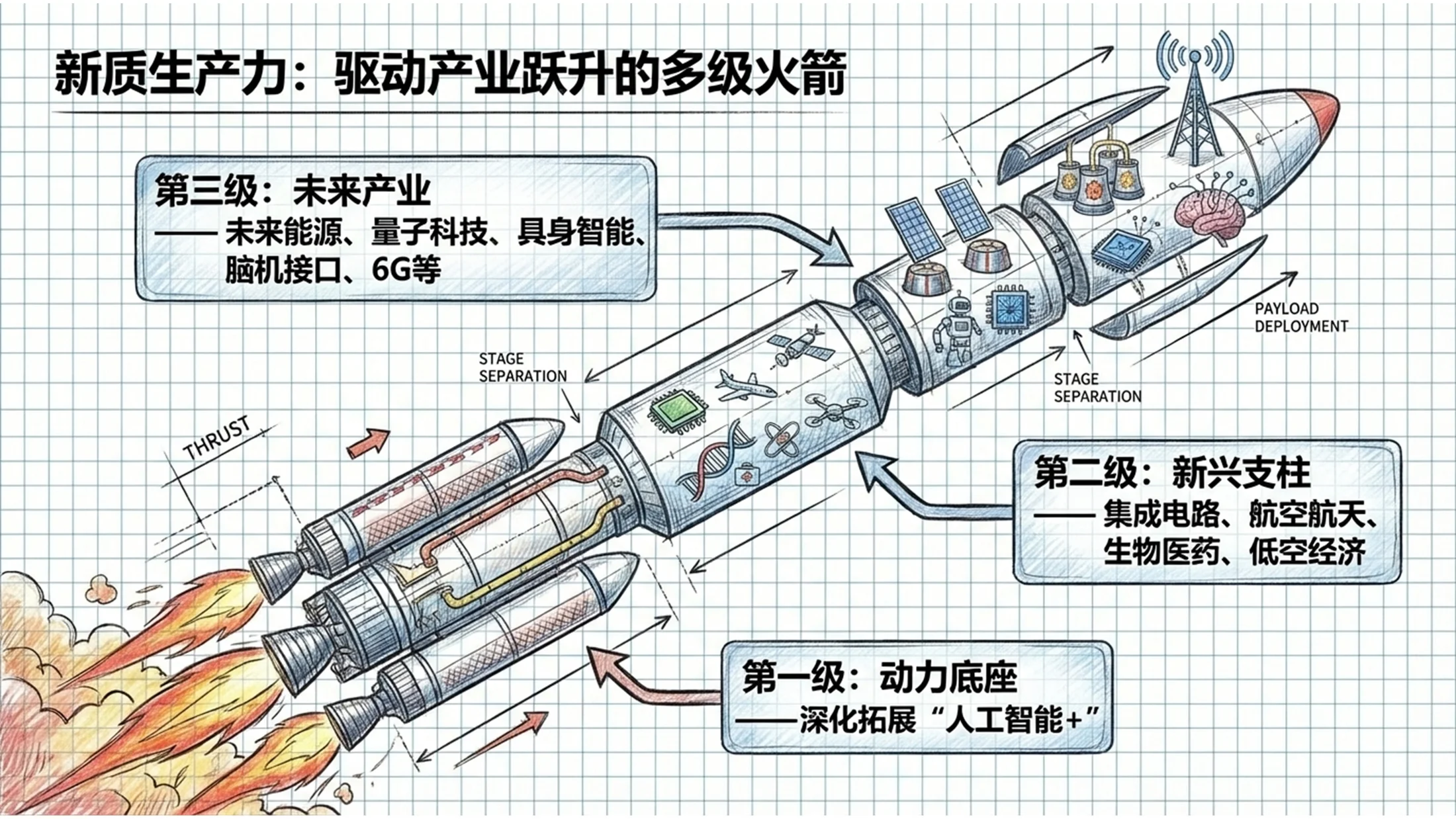 铅笔手绘动画风格政府工作报告PPT - 预览图9