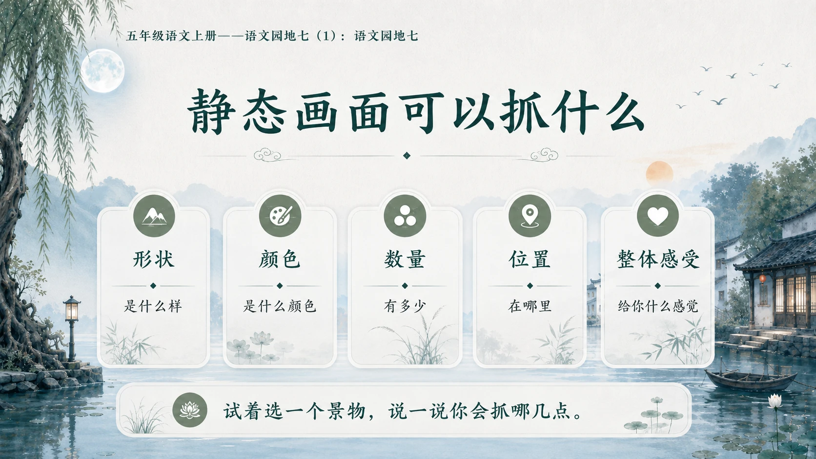 小学六年制统编教材系列课件——五年级语文上册：语文园地七（1） - 预览图5