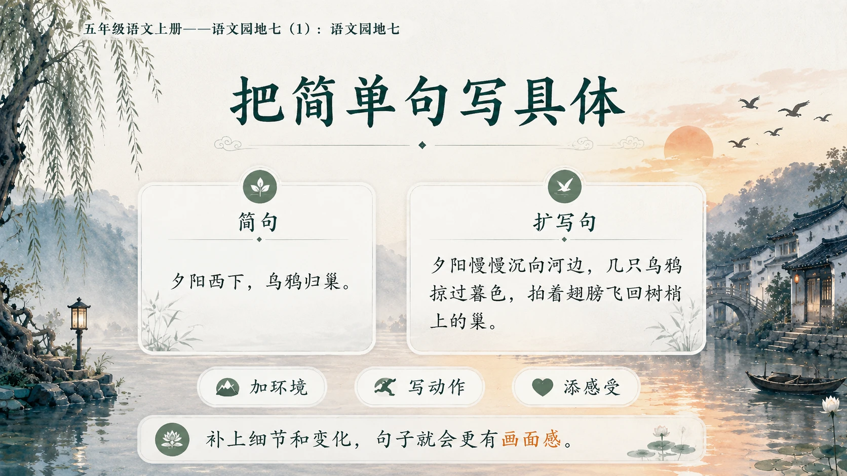 小学六年制统编教材系列课件——五年级语文上册：语文园地七（1） - 预览图8