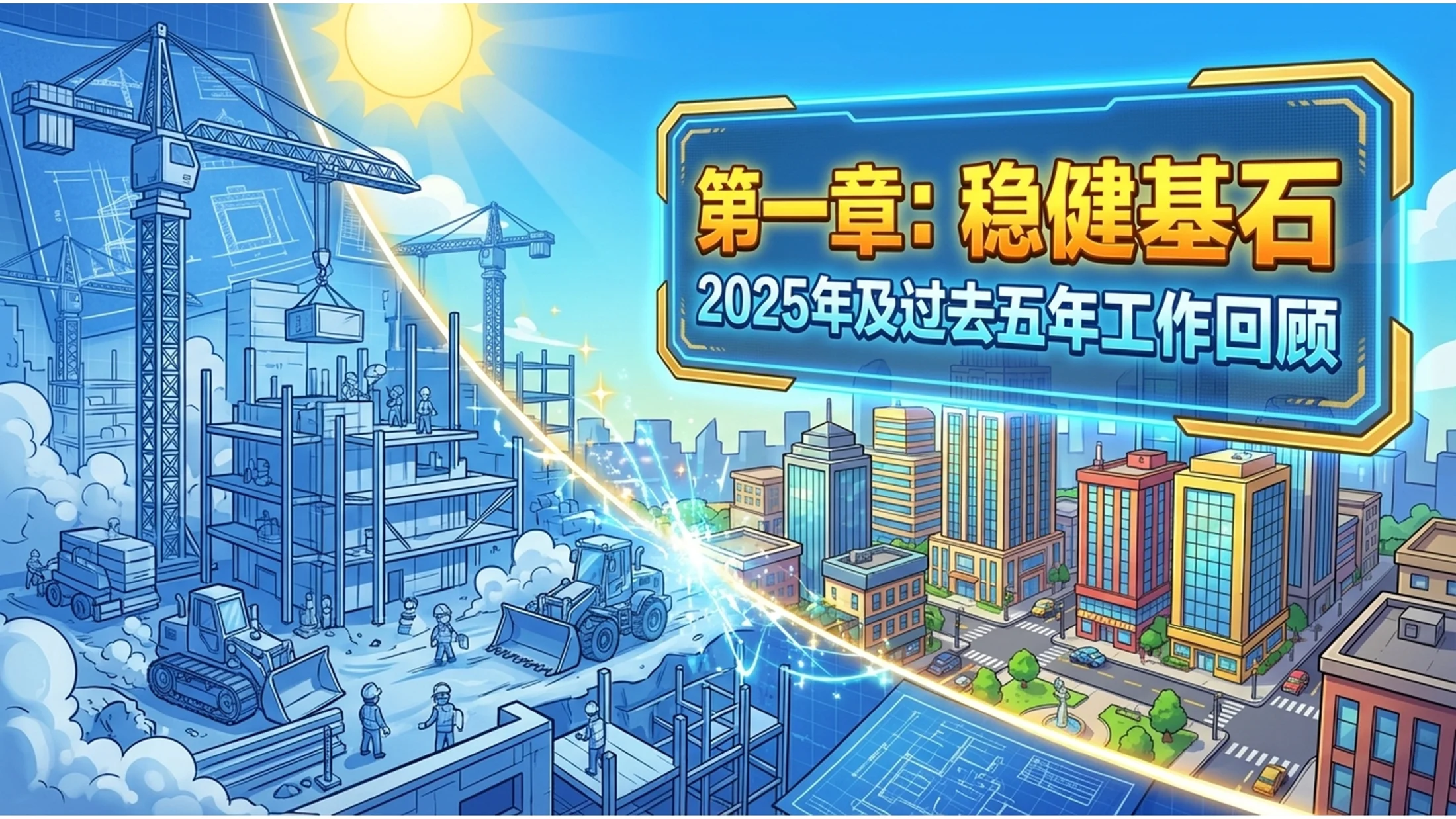 卡通绘图渲染风格政府工作报告PPT - 预览图2