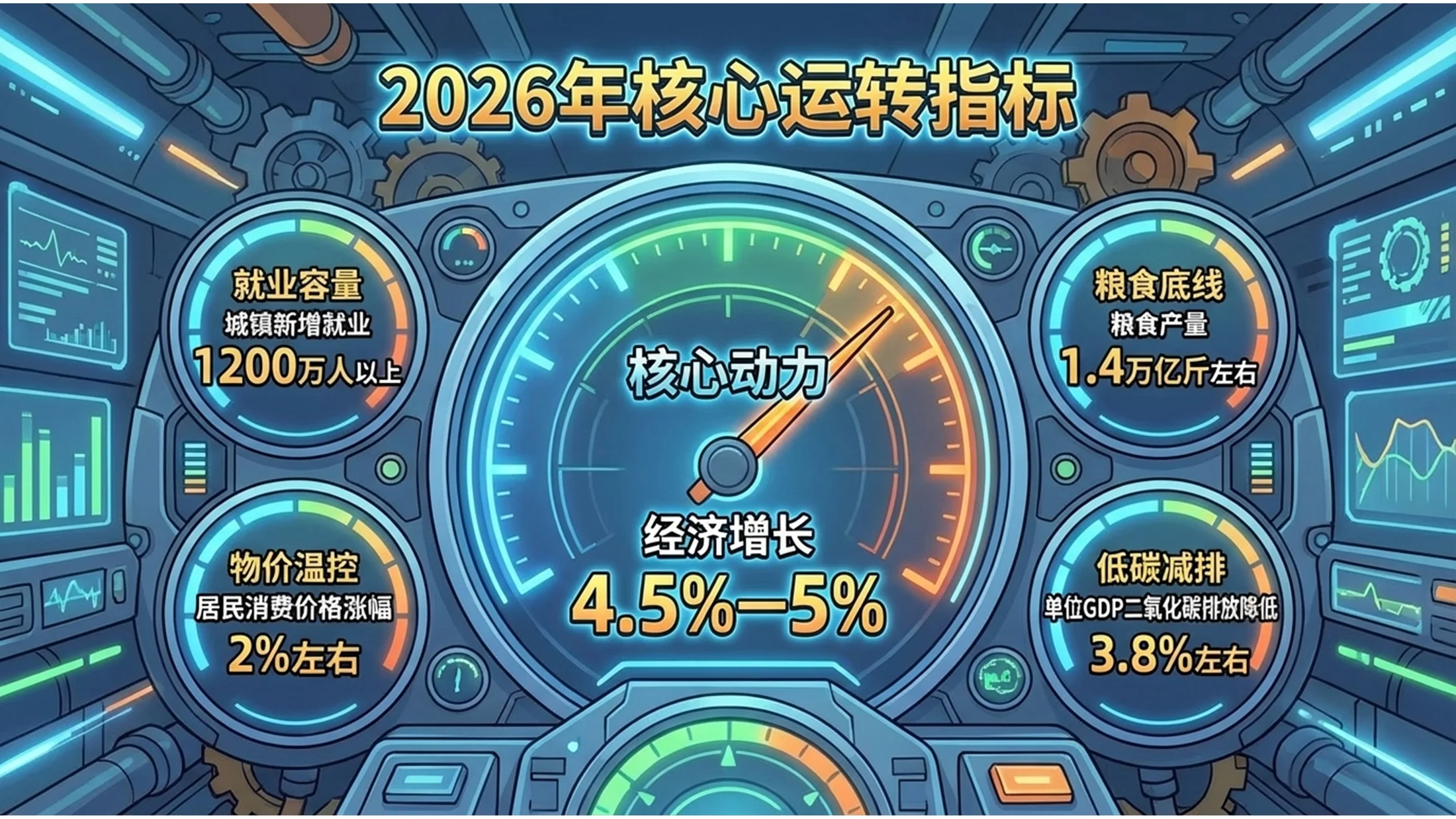 卡通绘图渲染风格政府工作报告PPT - 预览图8