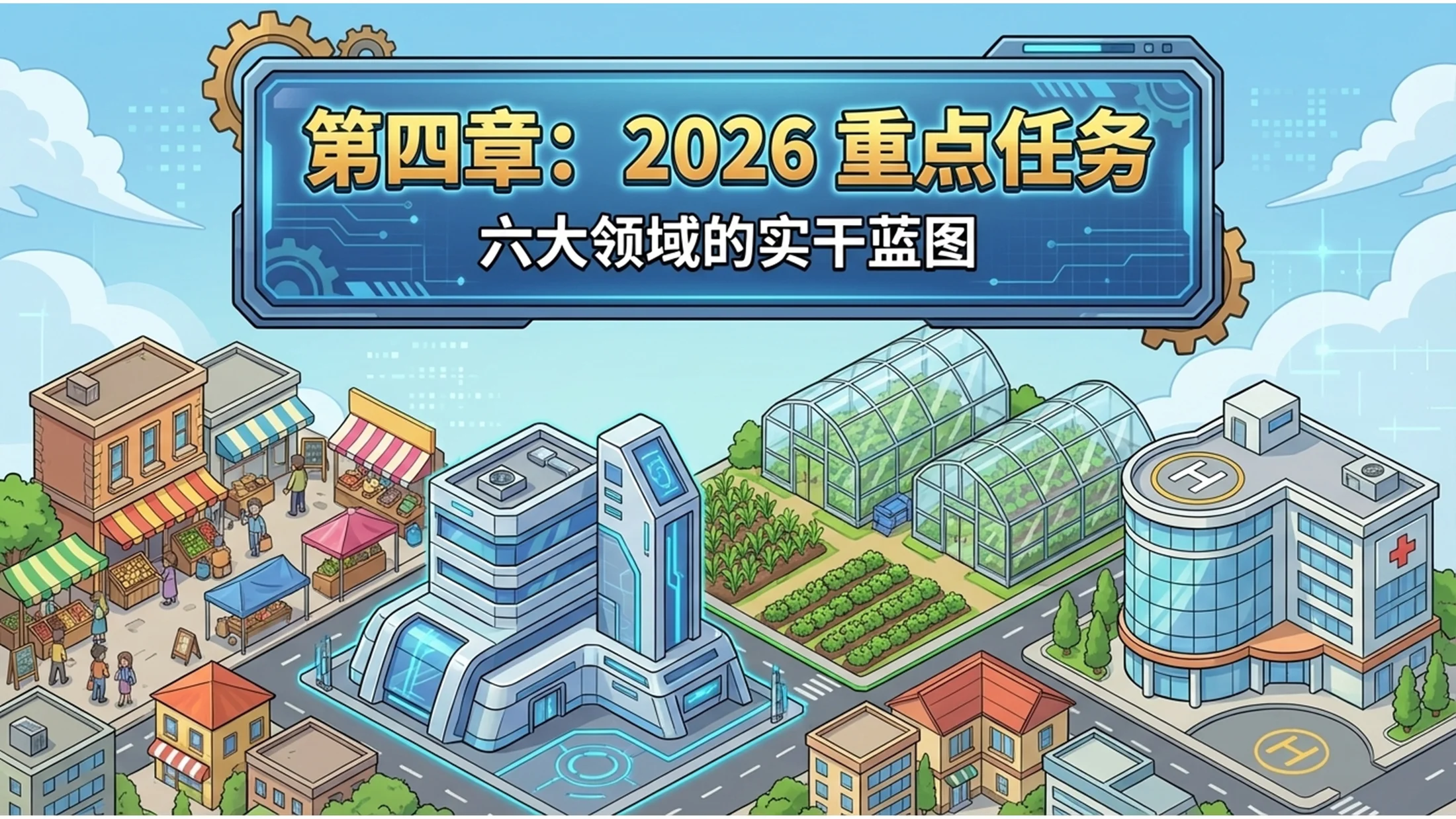 卡通绘图渲染风格政府工作报告PPT - 预览图10