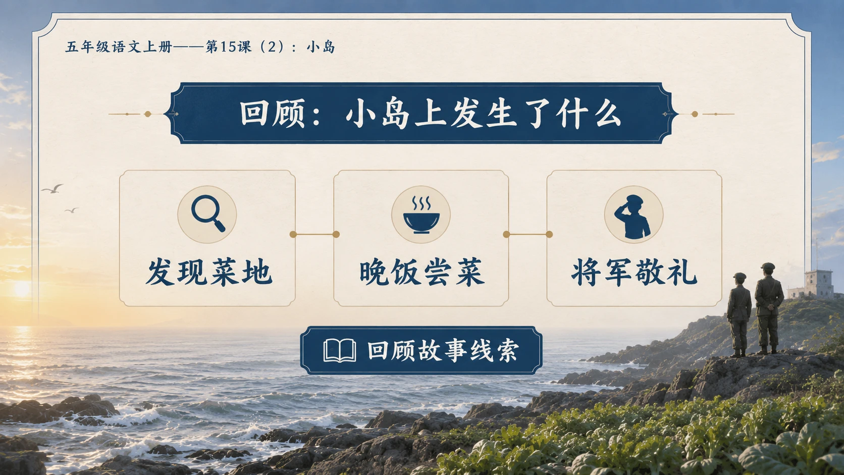小学六年制统编教材系列课件——五年级语文上册第15课（2）：小岛 - 预览图2