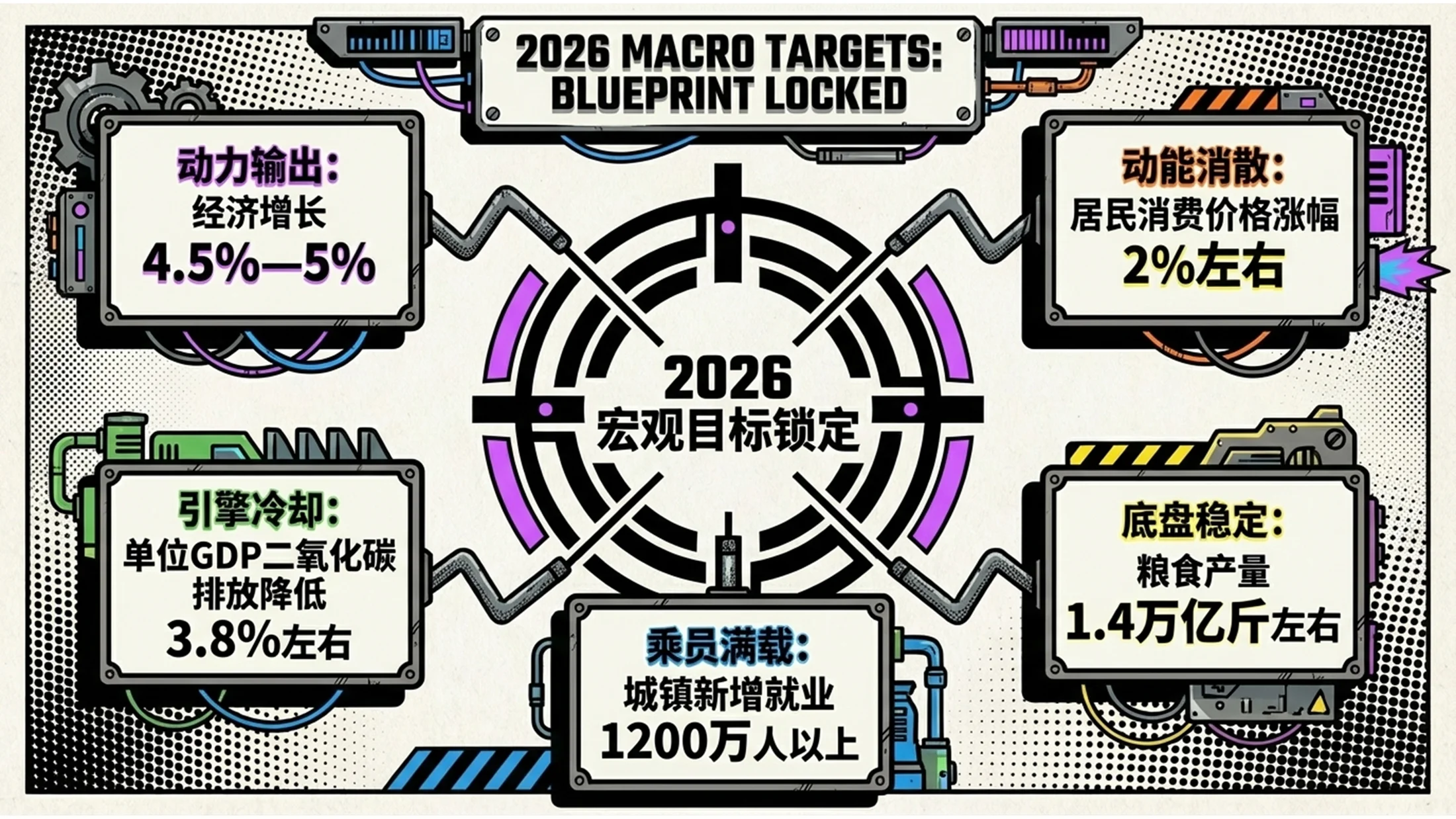 多色赛璐珞阴影风格政府工作报告PPT - 预览图7