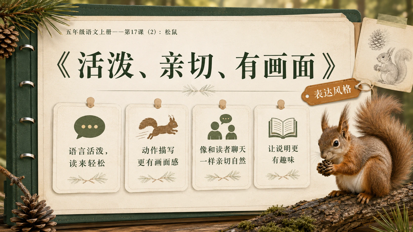 小学六年制统编教材系列课件——五年级语文上册第17课（2）：松鼠 - 预览图10