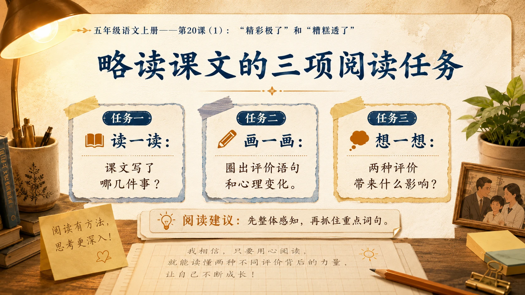 小学六年制统编教材系列课件——五年级语文上册第20课（1）：“精彩极了”和“糟糕透了” - 预览图4