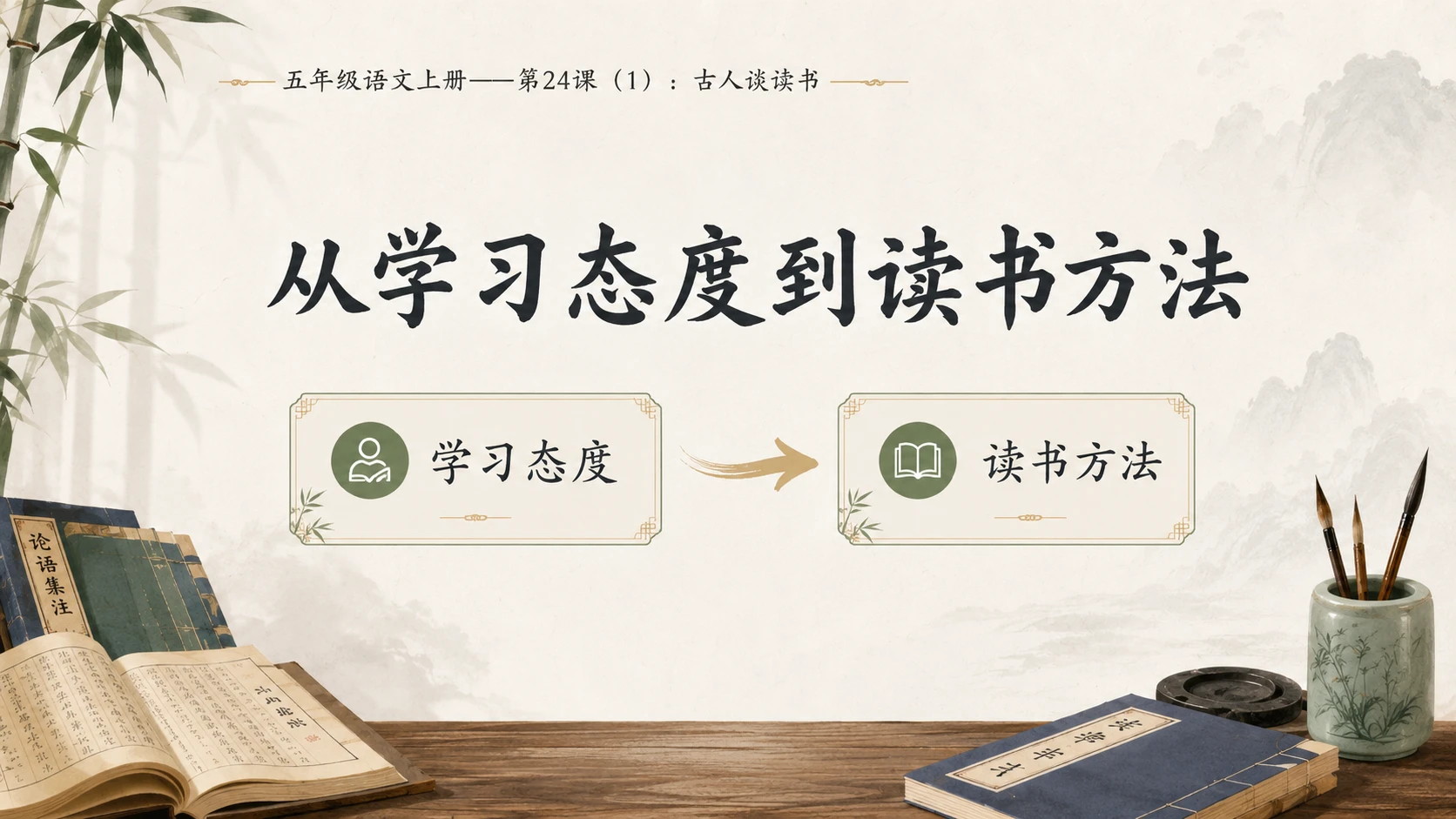 小学六年制统编教材系列课件——五年级语文上册第24课（1）：古人谈读书 - 预览图9