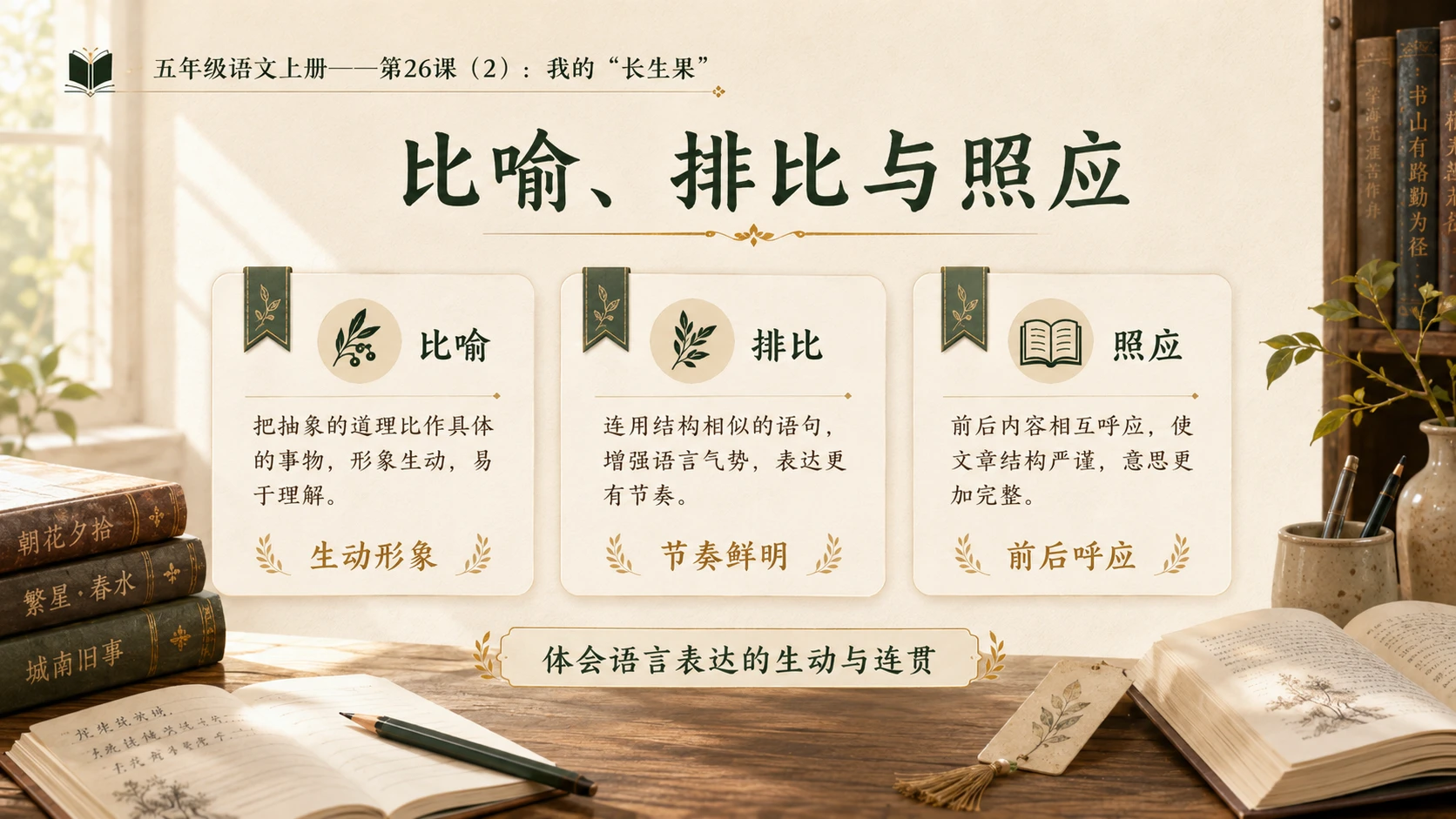 小学六年制统编教材系列课件——五年级语文上册第26课（2）：我的“长生果” - 预览图11