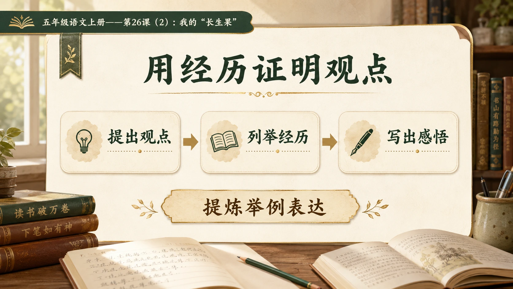 小学六年制统编教材系列课件——五年级语文上册第26课（2）：我的“长生果” - 预览图10