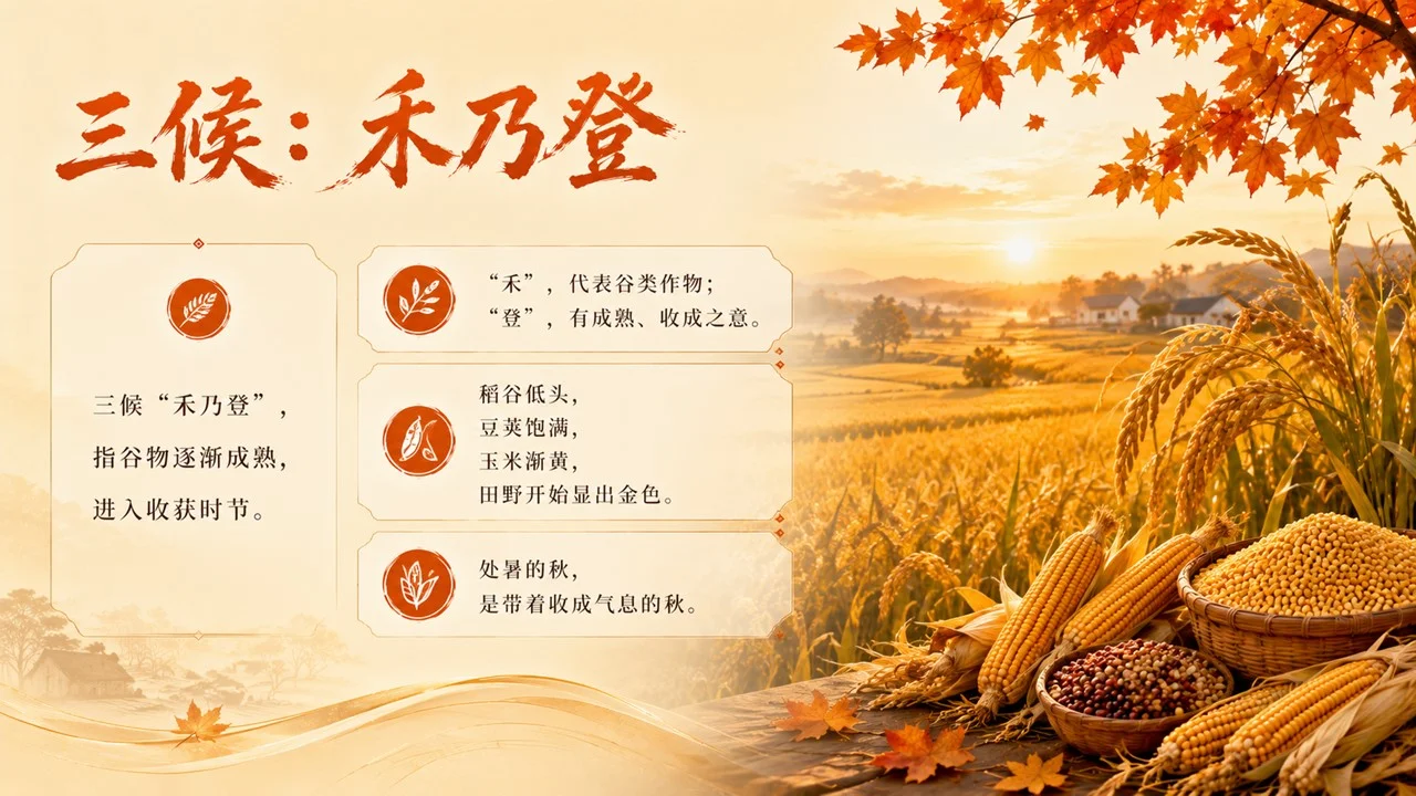 《处暑：暑退秋澄，万物渐收》二十四节气传统文化科普PPT课件 - 预览图11