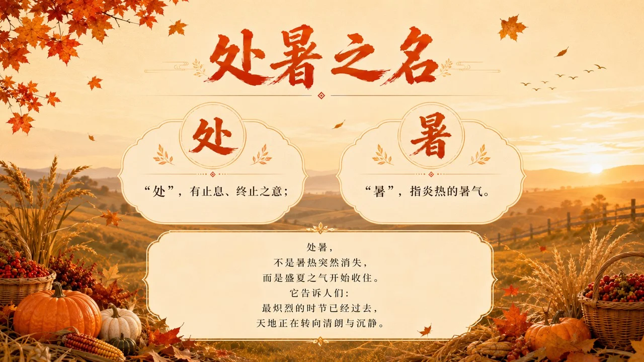 《处暑：暑退秋澄，万物渐收》二十四节气传统文化科普PPT课件 - 预览图3