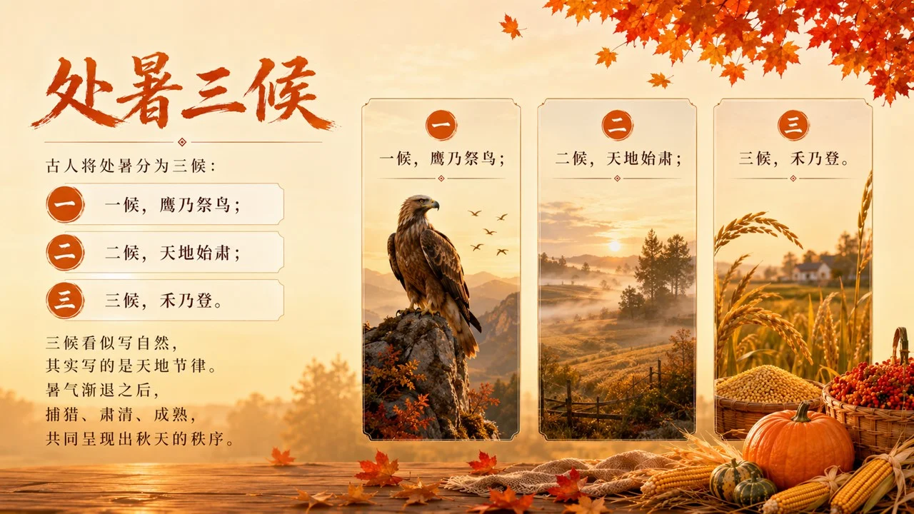 《处暑：暑退秋澄，万物渐收》二十四节气传统文化科普PPT课件 - 预览图8