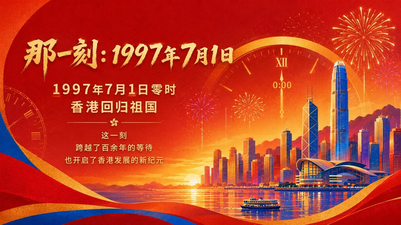 《原来，我们见证香港回归已经29年了》庆祝香港回归祖国29周年主题PPT课件 - 预览图3