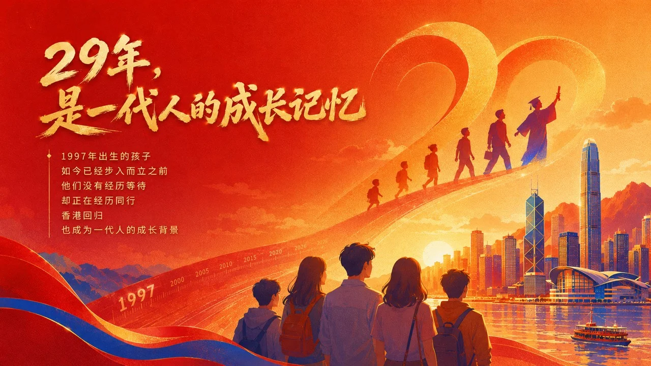 《原来，我们见证香港回归已经29年了》庆祝香港回归祖国29周年主题PPT课件 - 预览图9