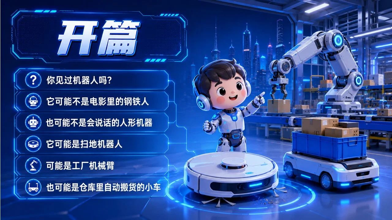 《机器人时代来了：它们正在改变我们的生活》青少年人工智能与机器人科普PPT课件 - 预览图1