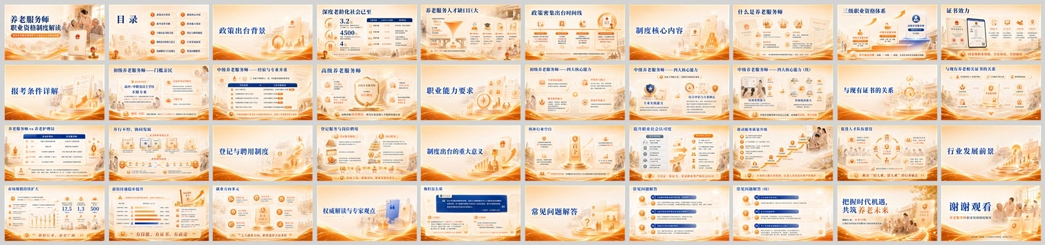 养老服务师职业资格制度解读 - 预览图13
