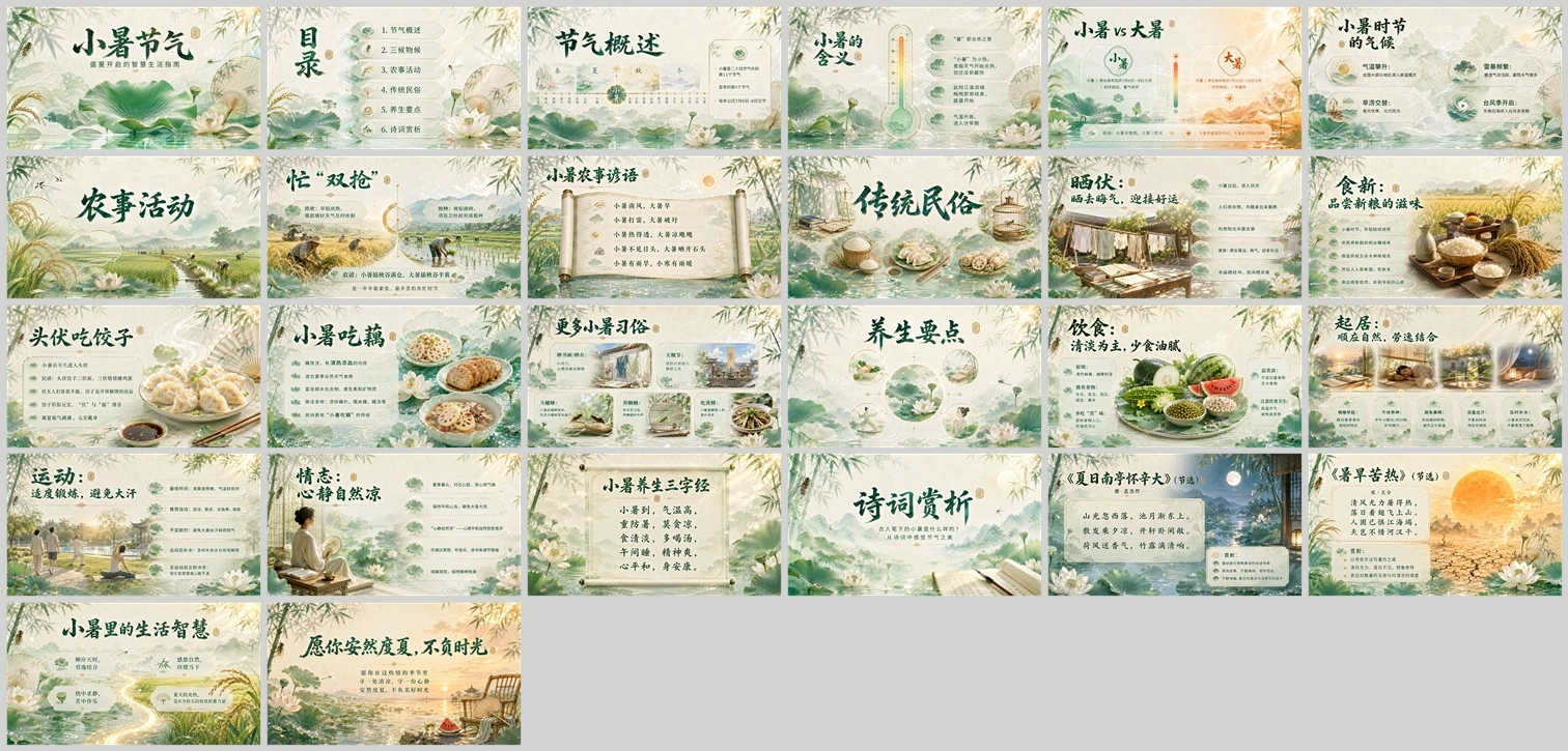 小暑节气——盛夏开启的智慧生活指南 - 预览图14