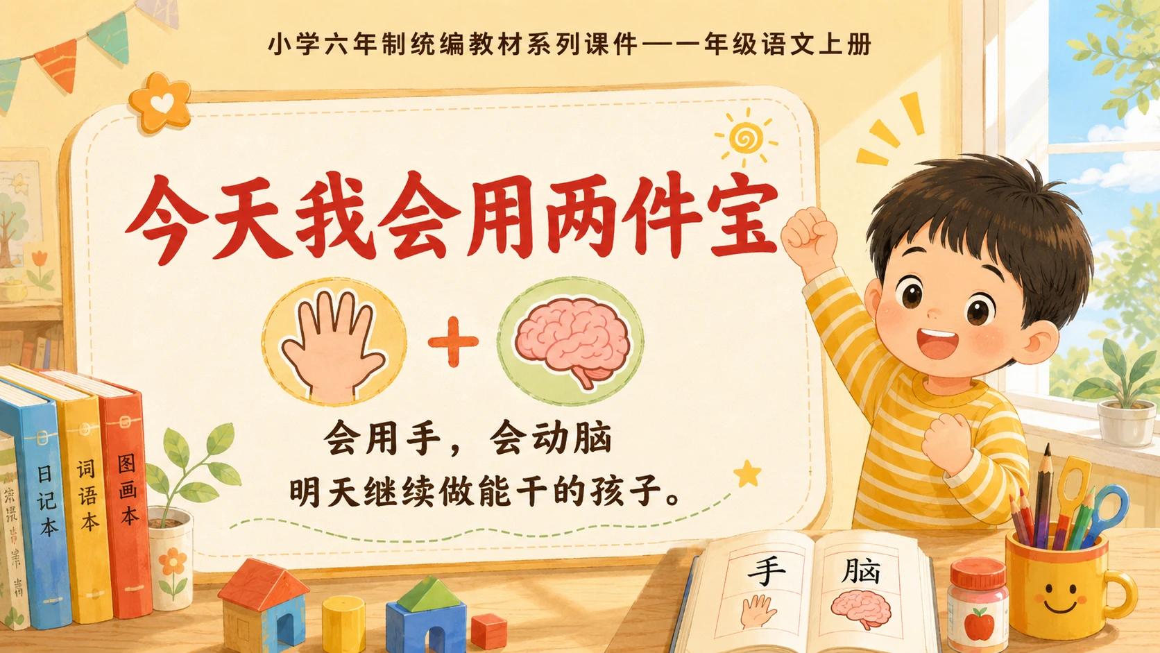 小学六年制统编教材系列课件——一年级语文上册第7课（1）：两件宝 - 预览图18