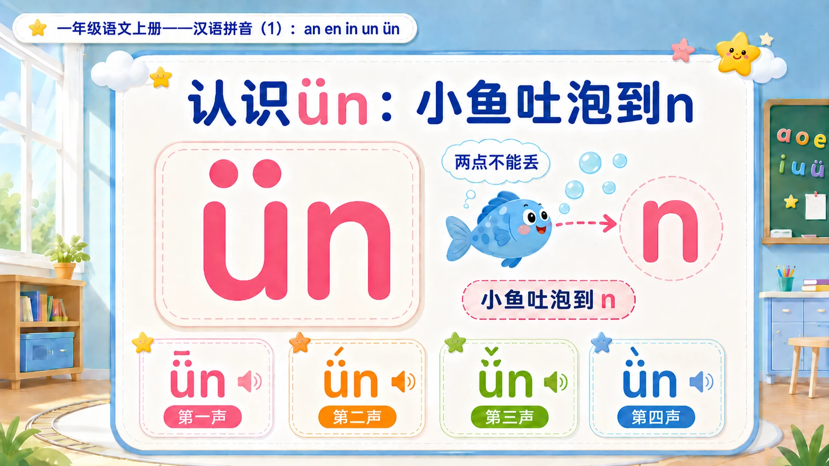 小学六年制统编教材系列课件——一年级语文上册：an en in un ün（1） - 预览图16