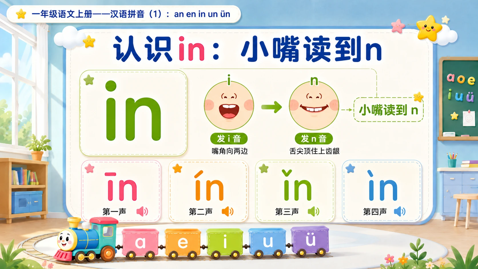 小学六年制统编教材系列课件——一年级语文上册：an en in un ün（1） - 预览图6