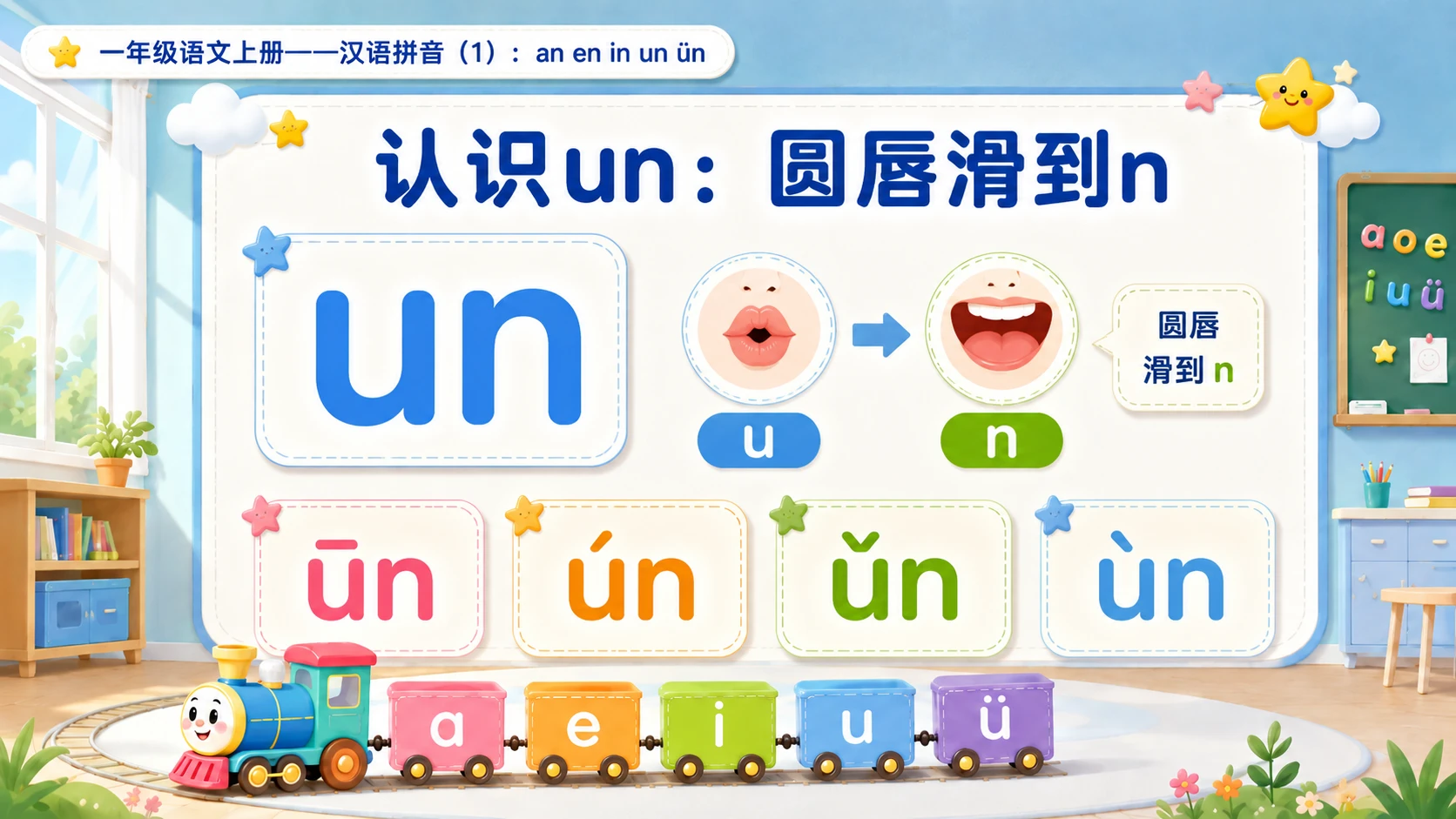 小学六年制统编教材系列课件——一年级语文上册：an en in un ün（1） - 预览图7