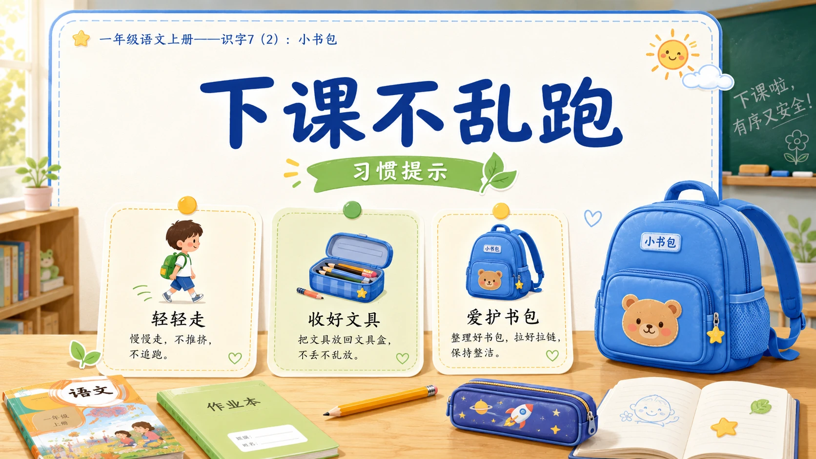 小学六年制统编教材系列课件——一年级语文上册：小书包（2） - 预览图14