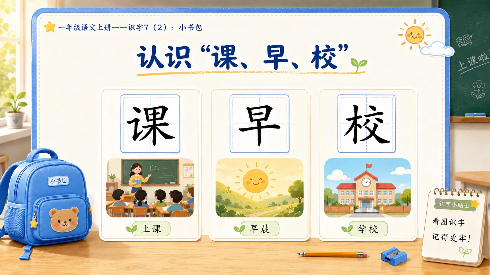 小学六年制统编教材系列课件——一年级语文上册：小书包（2） - 预览图15