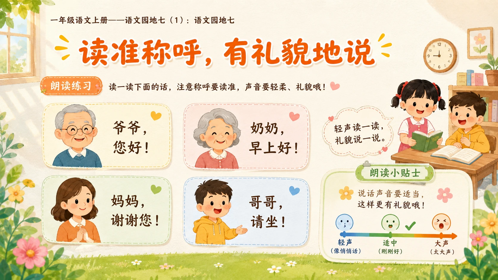 小学六年制统编教材系列课件——一年级语文上册：语文园地七（1） - 预览图14