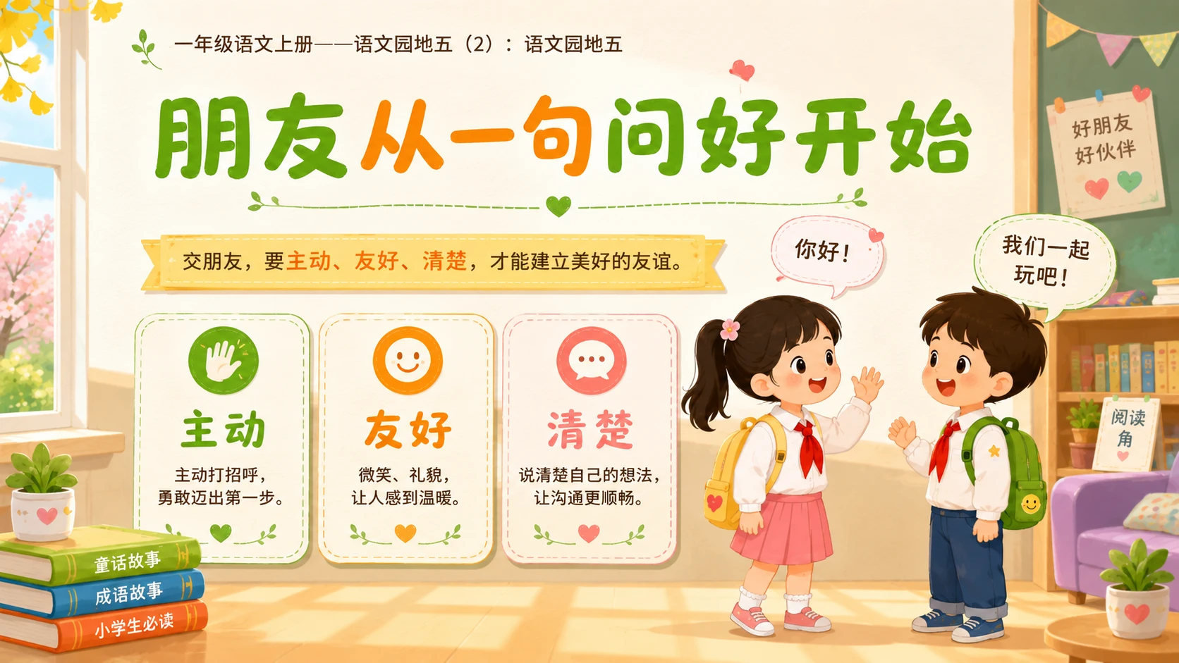 小学六年制统编教材系列课件——一年级语文上册：语文园地五（2） - 预览图3