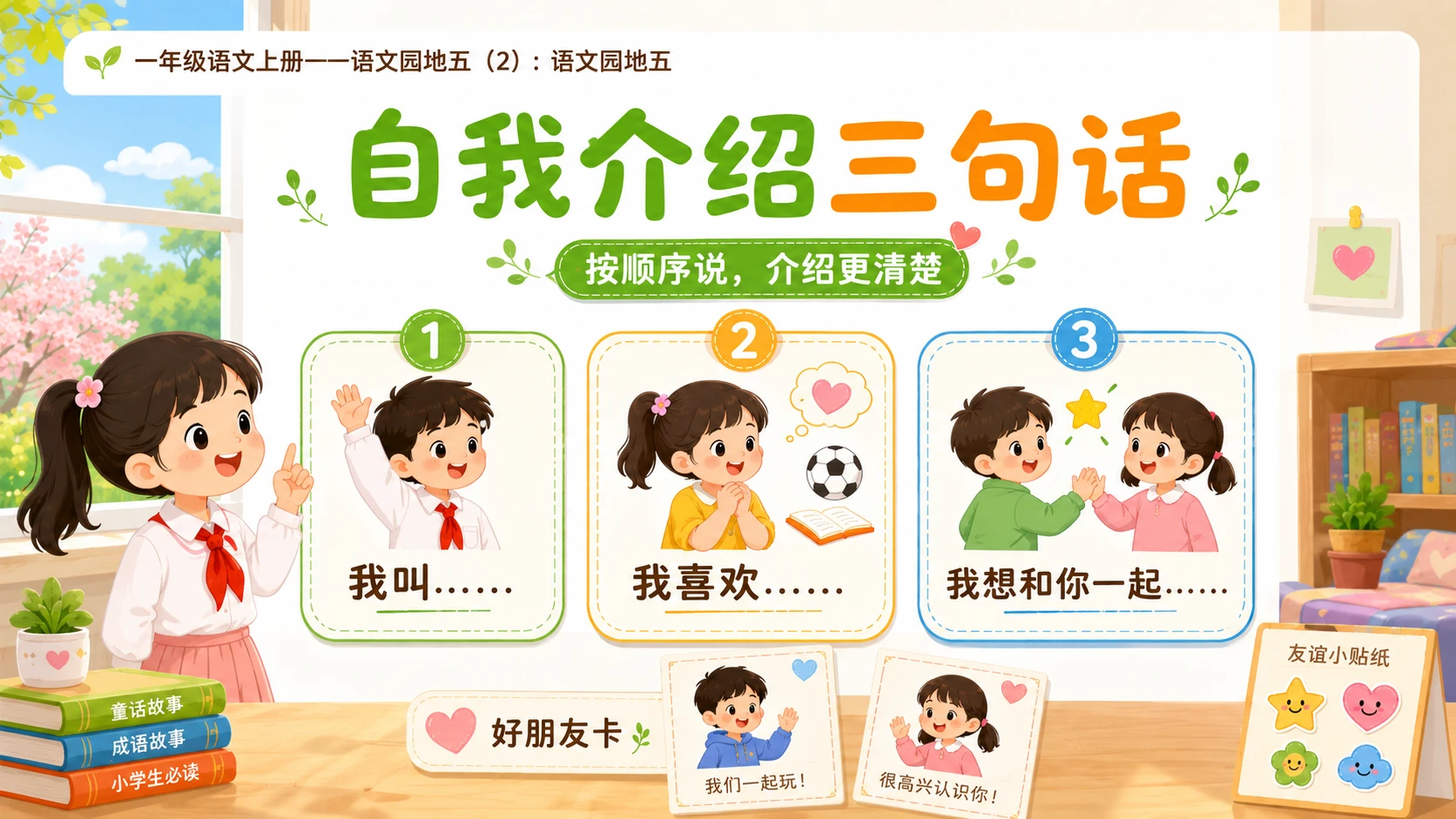 小学六年制统编教材系列课件——一年级语文上册：语文园地五（2） - 预览图5