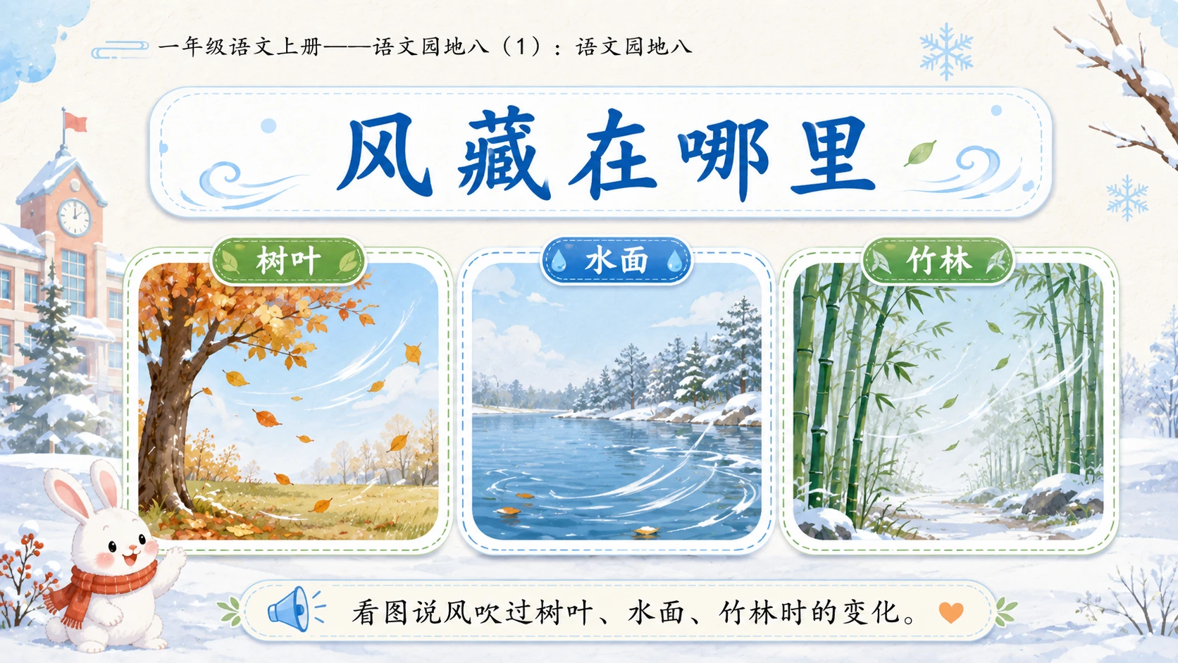小学六年制统编教材系列课件——一年级语文上册：语文园地八（1） - 预览图15