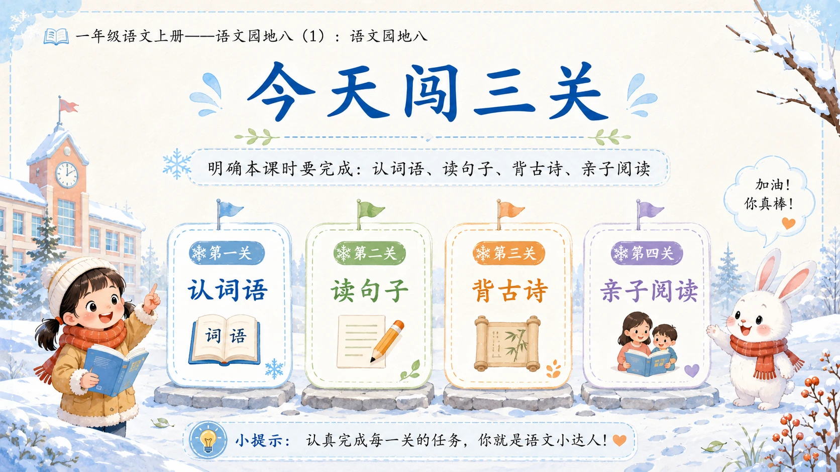 小学六年制统编教材系列课件——一年级语文上册：语文园地八（1） - 预览图2