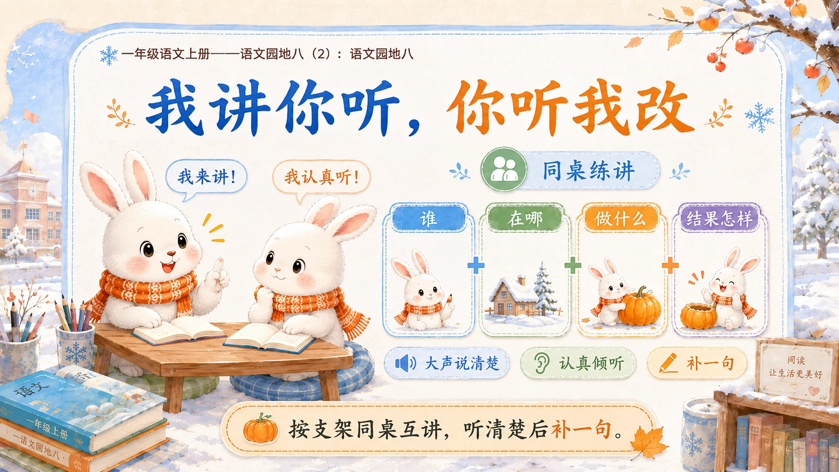 小学六年制统编教材系列课件——一年级语文上册：语文园地八（2） - 预览图12