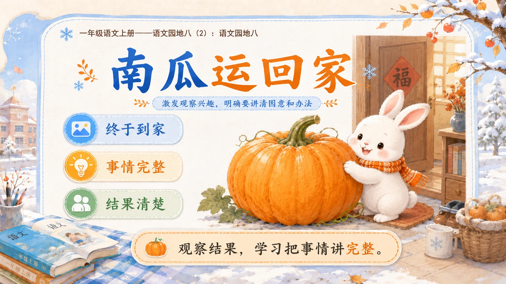 小学六年制统编教材系列课件——一年级语文上册：语文园地八（2） - 预览图5