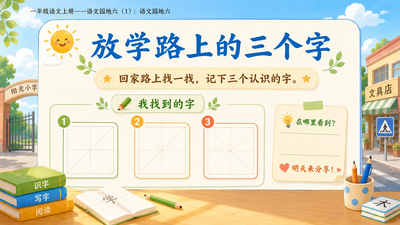 小学六年制统编教材系列课件——一年级语文上册：语文园地六（1） - 预览图11