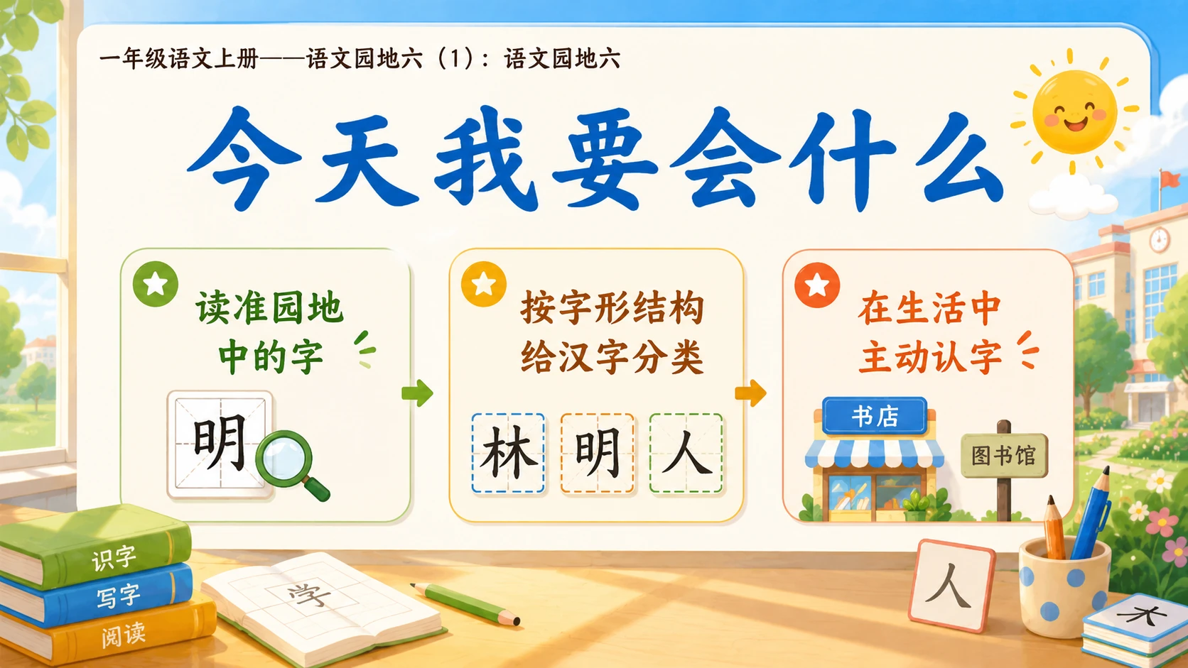 小学六年制统编教材系列课件——一年级语文上册：语文园地六（1） - 预览图2