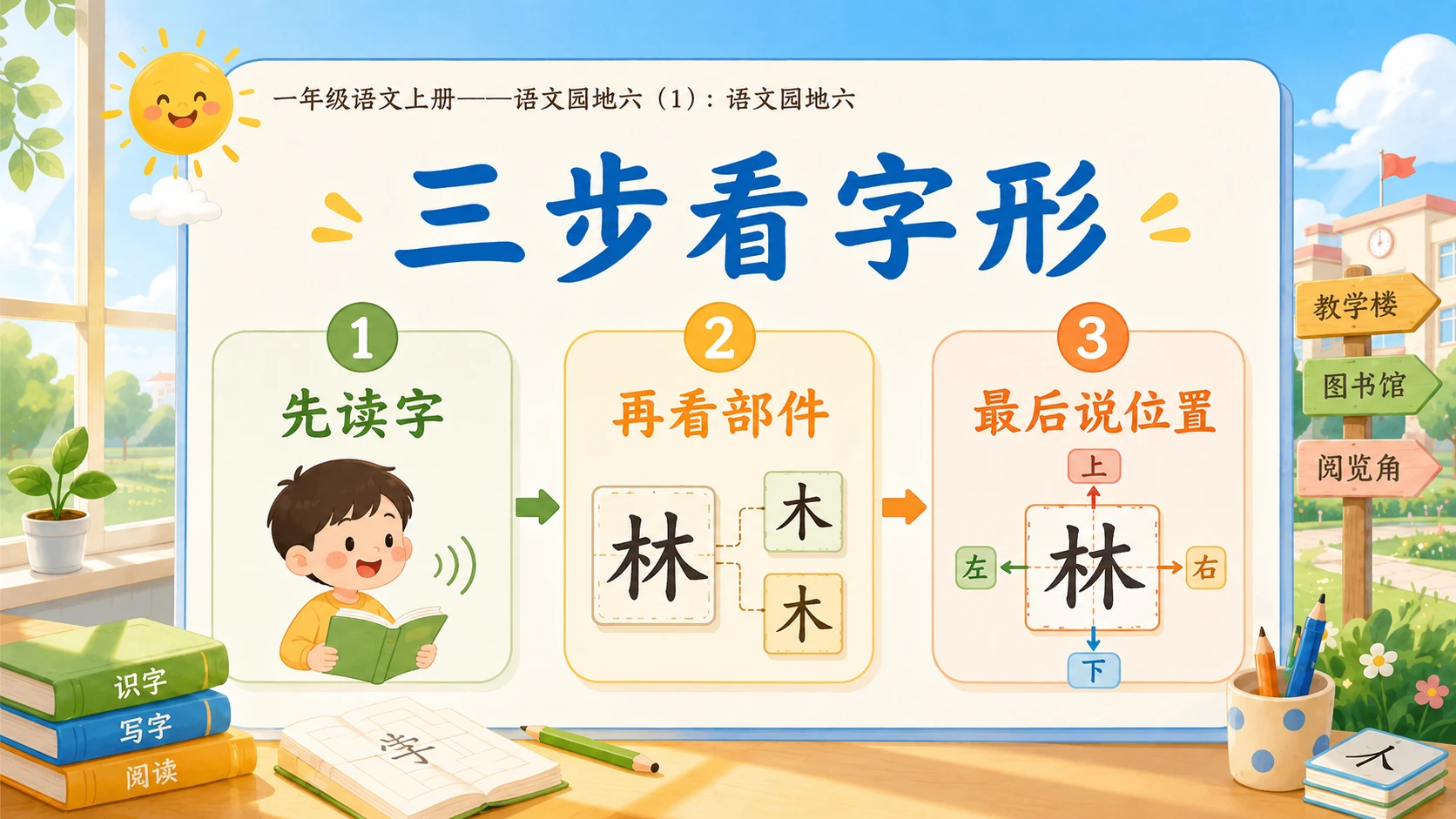 小学六年制统编教材系列课件——一年级语文上册：语文园地六（1） - 预览图8