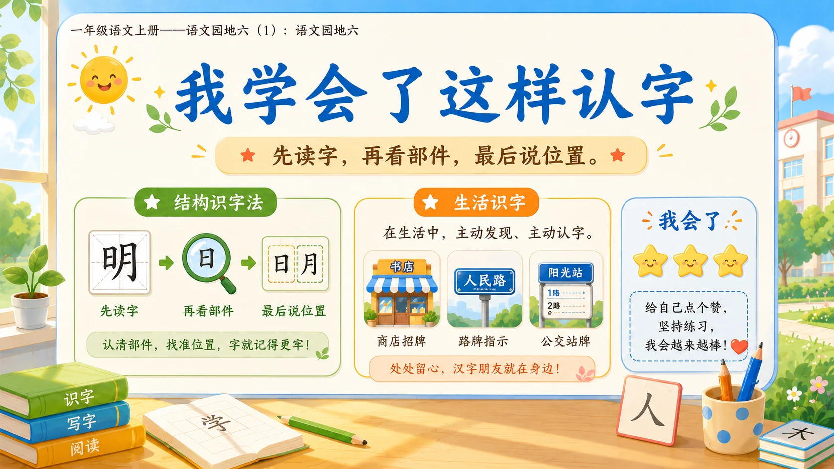 小学六年制统编教材系列课件——一年级语文上册：语文园地六（1） - 预览图10