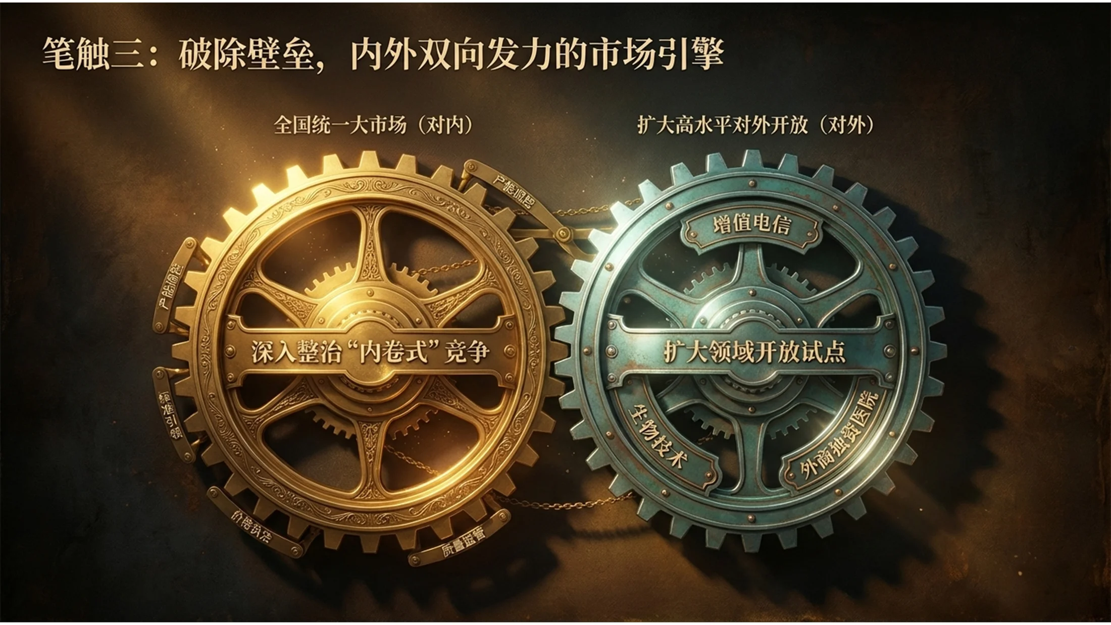 伦勃朗光影强调风格政府工作报告PPT - 预览图8